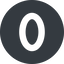 Normal, solid, circle, number, font, digit, zero, nul icon