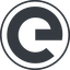 Thin, line, down, circle, logo, horizontal, mirror, g, e, google-logo icon