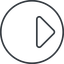 Thin, line, up, right, circle, order, sort, sort-up-thin icon