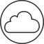 Thin, line, circle, horizontal, mirror, cloud, sky, weather, clouds, cloudy, cloud-thin icon