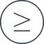 Thin, line, circle, horizontal, mirror, symbol, less, math, mathematics, greater, than, greater-than, less-than, greater-than-equal, less-than-equal, comparison, inequality, mathematical, smaller, bigger, less-than-equal-thin, equal, maths icon
