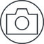 Thin, line, circle, camera, photo, picture, camera-thin icon