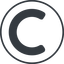 Thin, line, right, circle, copy, law, copyright, lience, c, copyright-solid icon