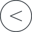 Thin, line, circle, symbol, less, math, mathematics, greater, than, greater-than, less-than, comparison, inequality, mathematical, smaller, bigger, less-than-thin, maths icon