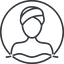 Thin, line, circle, spa, massage, bath, swimming, pool, zen, hot-tub, jacuzzi, spa-thin icon