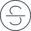 Thin, line, circle, text, type, editor, font, typography, font-style, strikethrough, strike, strikethrough-thin icon