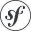 Thin, line, circle, logo, brand, php, framework, symfony icon