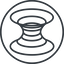 Thin, line, up, circle, wormhole, black-hole, hole, spacetime, interstellar, astrophysics, hyperspace, einstein, rosen, singularity, relativity, wormhole-thin icon