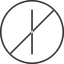 Thin, line, right, circle, minus, remove, sub, substract, prohibited, collapse, minus-thin, -, less icon