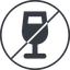 Thin, line, circle, glass, horizontal, mirror, prohibited, party, wine, champagne, glass-wine, drink, water, glass-wine-solid icon