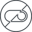 Thin, line, up, circle, horizontal, mirror, setting, prohibited, apple, on, off, ios, switch, button, radio, switch-thin icon