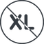 Thin, line, circle, extra, size, large, xl, prohibited, extra-large icon