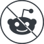 Thin, line, circle, logo, brand, social, network, prohibited, link, brands, links, reddit icon