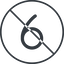 Thin, line, circle, prohibited, number, font, digit, 6, six, six-thin, 9, nine icon