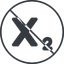 Thin, line, solid, circle, prohibited, text, editor, subscript-solid, subscript icon