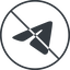 Thin, line, circle, logo, brand, message, social, network, prohibited, messenger, phone, brands, paper, messaging, app, plane, airplane, aeroplane, telegram, submit, send icon