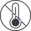Thin, line, circle, prohibited, temperature, thermometer, heat, high, temperature-high-thin, temperature-high, hot icon
