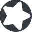Thin, right, solid, circle, star, rate, rating, star-solid, favorite icon