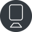 Thin, right, solid, circle, youtube, video, camera, film, movie, videocamera, videocamera-thin icon