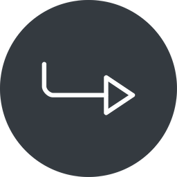 Return sign thin icon by Friconix (fi-ctsuhl-return-sign-thin) thin,up ...