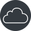 Thin, solid, circle, horizontal, mirror, cloud, sky, weather, clouds, cloudy, cloud-thin icon