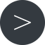Thin, solid, circle, horizontal, mirror, symbol, less, math, mathematics, greater, than, greater-than, less-than, comparison, inequality, mathematical, smaller, bigger, less-than-thin, maths icon