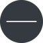 Thin, up, solid, circle, minus, remove, sub, substract, collapse, minus-thin, -, less icon
