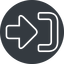 Thin, up, solid, circle, sign, in, signin, login, log, log-in, upload, connection, sign-in-solid, go-in, sign-in-thin icon