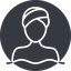 Thin, solid, circle, spa, massage, bath, swimming, pool, zen, hot-tub, jacuzzi, spa-thin icon