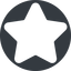 Thin, up, solid, circle, star, rate, rating, star-solid, favorite icon