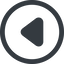 Line, down, wide, circle, arrow, video, play, mp3, player, pause, play-solid icon
