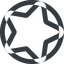 Line, right, normal, wide, solid, circle, star, rate, rating, star-wide, favorite icon