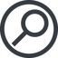 Line, wide, circle, search, magnifying, glass, research, magnifying-glass, magnifying-glass-wide icon