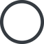 Thin, line, up, wide, circle, square, empty, none icon