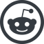 Line, wide, circle, logo, brand, social, network, link, brands, links, reddit icon