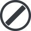 Line, wide, solid, circle, slash, division, slant, obelus, anti-slash, slash-solid icon
