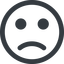 smiley-sad-wide icon. line, circle, smiley, emoji, sad, emoticon, smiley-sad-wide icon. Friconix, free collection of beautiful icons.