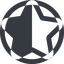 Line, up, wide, circle, star, rate, rating, half, star-half-wide icon