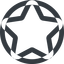 Line, up, normal, wide, solid, circle, star, rate, rating, star-wide, favorite icon