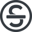 Line, wide, circle, text, type, editor, font, typography, font-style, strikethrough, strike, strikethrough-solid icon