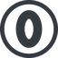 Line, normal, wide, circle, number, font, digit, zero, nul, zero-wide icon