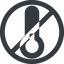 Line, wide, circle, horizontal, mirror, prohibited, temperature, low, freeze, thermometer, temperature-low-solid, cold, temperature-low icon