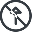Line, up, wide, circle, arrow, prohibited, arrow-wide icon