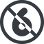 Line, wide, circle, prohibited, number, font, digit, 6, six, six-wide, 9, nine icon
