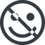 Line, wide, circle, prohibited, smiley, happy, emoji, smiley-happy-wide icon