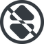 Line, up, wide, circle, prohibited, order, sort-solid, sort icon