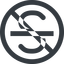 Line, wide, circle, prohibited, text, type, editor, font, typography, font-style, strikethrough, strike, strikethrough-wide icon