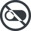 Line, up, wide, solid, circle, setting, prohibited, apple, on, off, ios, switch, button, radio, switch-solid icon