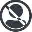 Line, wide, circle, user, man, woman, person, prohibited, user-circle-solid, auth, authentification icon