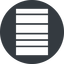 Left, wide, solid, circle, barcode, barcode-wide icon